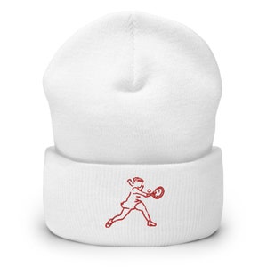 Cuffed Beanie Embroidered Women&#39;s Tennis