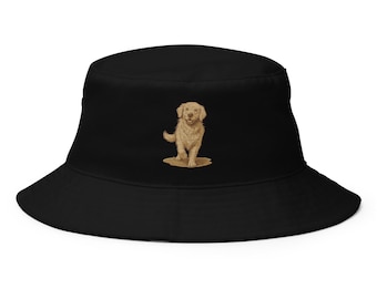 Golden Retriever Embroidered Dog Bucket Hat