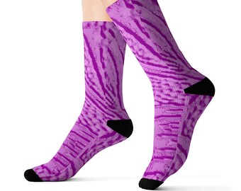 Electric Lavender Socks | Soft, Cozy, and Stylish Crew Socks for Women | Perfect Gift Idea & Everyday Wear