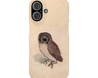 The Little Owl by Albrecht Durer Slim Phone Cases for iPhone 7-16