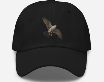 Flying Mississippi Kite DTF Printed Bird Dad Hat – Raptor Birdwatcher Baseball Cap