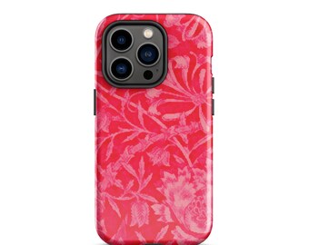 Red Honeysuckle Tough Case for iPhone® 11-15 Pro