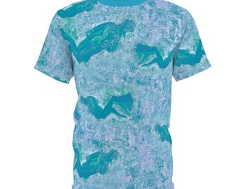 SCUBA Divers Unisex Cut & Sew Tee, All Over Sublimation Print T-Shirt, Graphic Sublimated Top, Dive Lover Shirt, Ocean Theme Clothing