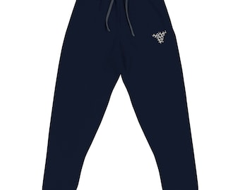 Cow Print Head Embroidered Joggers Unisex Sweatpants