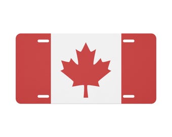 Canada Flag Vanity License Plate – Maple Leaf Car Tag Vanity license plate
