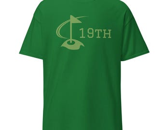 19th Hole Unisex Classic Tee - Golf Shirt, Casual Fit, Soft Cotton, Perfect Gift for Golf Lovers