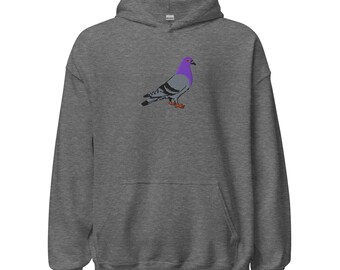 Rock Pigeon Embroidered Yardbird Unisex Hoodie
