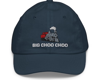 Big Choo Choo Embroidered Train Youth baseball cap ages 5 and up