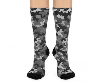 Urban Camo Cushioned Unisex Crew Socks