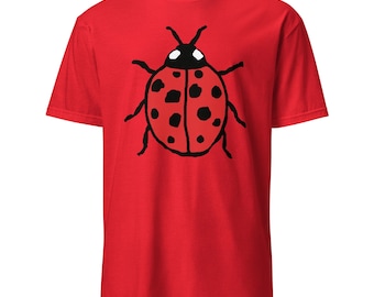 Ladybug Short-Sleeve Unisex T-Shirt | Cute & Comfy Tee | Insect Lover Apparel, Summer Fun, Gift