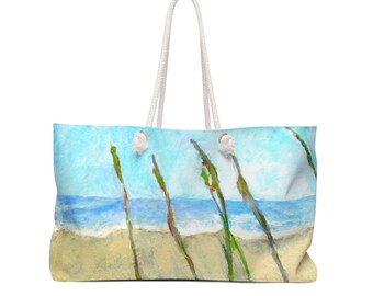 Tropical Retreat: Ocean-Inspired Weekender Bag with Sawgrass Sand and Waves