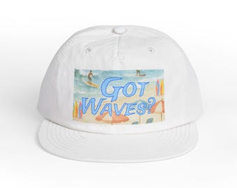 Got Waves Surf Cap - Beach Lover Gift, Surfer Hat, Ocean Waves Surf Cap, Summer Beachwear, Surfing Apparel