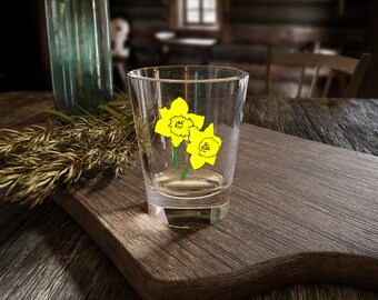 Shot Glass, 1.5oz Daffodils Art