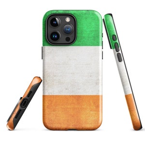 Irish Flag iPhone Case 11-15 Pro: Durable & Stylish Protection – Celebrate Irish Pride with this Tough Phone Cover – Perfect Gift!