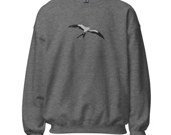 Swallow Tail Kite Embroidered Unisex Sweatshirt