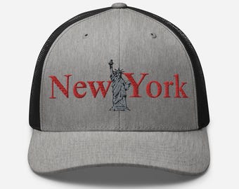 Stylish New York Embroidered Trucker Cap Comfortable Snapback Hat for Men and Women | Perfect Gift for NYC Lovers