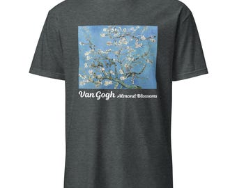 Van Gogh Almond Blossoms T-Shirt Unisex Short-Sleeve Tee, Artistic Floral Shirt, Gift for Art Lovers & Fashion Fans