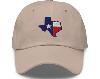 Embroidered Texas Cap Lone Star State Dad Hat