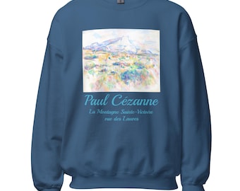 Paul Cezanne La Montagne Sainte-Victoire Unisex Sweatshirt - Art Lovers Gift - Cozy & Stylish Pullover