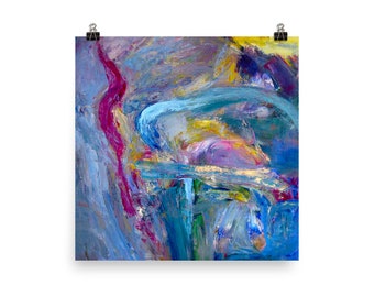 Poster Art Print "Abstract 1998" Wall Art Home Decor Original Abstract Art