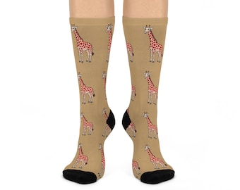 Kawaii Giraffe Crew Socks | Cushioned One Size Fits Most