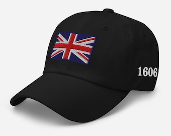 Union Jack 1606 Embroidered Front, Side, and back Dad hat