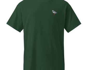 Piping Plover T-Shirt Moisture Wicking Embroidered Bird Tee Breathable Summer Top