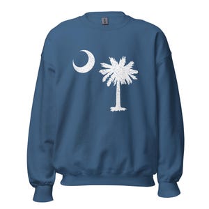 South Carolina Crescent and Palmetto Tree Unisex Sweatshirt