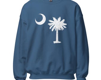 South Carolina Crescent and Palmetto Tree Unisex Sweatshirt