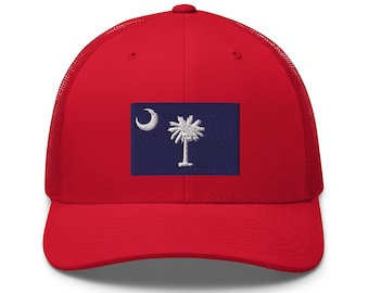 Trucker Cap "South Carolina Flag" Embroidered Hat