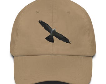 Embroidered Mississippi Kite Dad Hat – Birdwatcher Baseball Cap, Raptor Bird Lover Gift