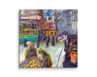 Bonard Montmartre-Paris 1905 Canvas Print: Fine Art Home Décor, Wall Art, Vintage French Painting Replica