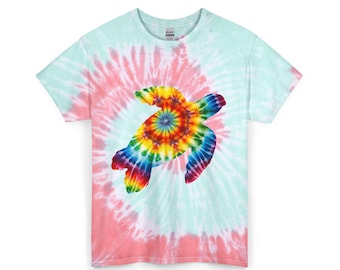 Tie Dye Sea Turtle Shirt | Cotton Beach Vibes Tee