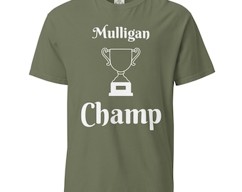Mulligan Champ garment-dyed heavyweight golfer t-shirt Unisex Adult