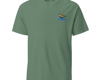Golden Plover Embroidered Unisex garment-dyed heavyweight t-shirt