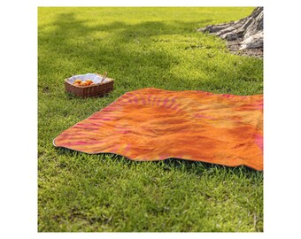Abstract Tiger Orange Stadium and Pic Nic Fleece Blanket