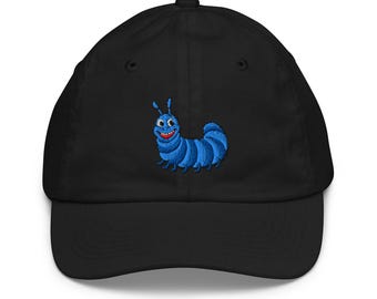 Youth Baseball Cap Ages 5+ | Alice's Caterpillar Kids Hat, Adjustable Sports Cap for Boys & Girls, Cute Outdoor Sun Protection