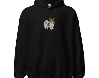 Papillon Embroidered Unisex Hoodie