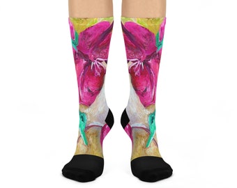 Socks "Painted Flowers" Crew Socks