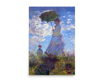 Poster Claude Monet "Woman with a Parasol" 1875