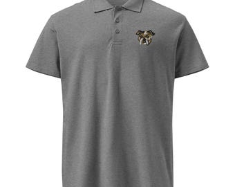 Damon Dawg Embroidered Bulldog Premium pique polo shirt