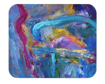 Abstract 1997 Mouse Pad, Rectangular Desk Mat for Computer, Gaming, Office Decor, Unique Design, Customizable