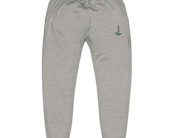 St Augustine Light Station Sweatpants | Embroidered Lighthouse Unisex Fleece Pants for Cozy Comfort & Style