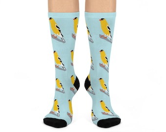 American Goldfinch Cushioned Crew Socks