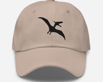 Pterodactyl Dad Hat, Embroidered Baseball Cap for Men & Women, Pterodactyl Design, Unique Gift for Dinosaur Lovers