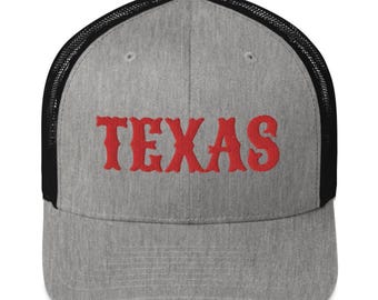 Texas Puff Embroidered Trucker Cap | Adjustable Hat for Men & Women | Trendy Cowboy Style, Perfect Gift, Summer Accessory