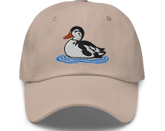 Magpie Call Duck Bird Embroidered Bird Dad hat