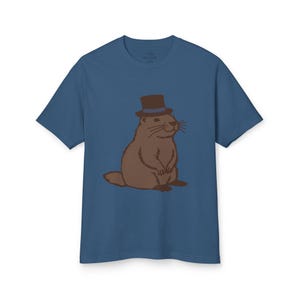 T-shirt Groundhog met hoge hoed, shirt Groundhog Day, cadeau dierenliefhebber, grappig T-shirt met grafische print
