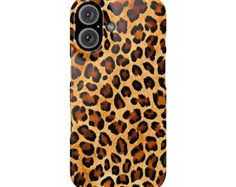 Leopard Print Phone Case for iPhone 7-16 | Slim & Stylish Protection, Trendy Animal Design