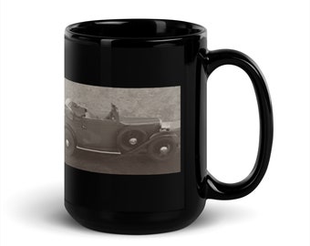 Coffee Mug "Dream Car" Black Glossy Coffee Cup